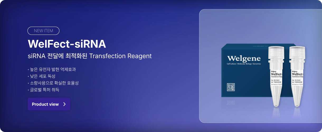 WelFect-siRNA 메인 배너